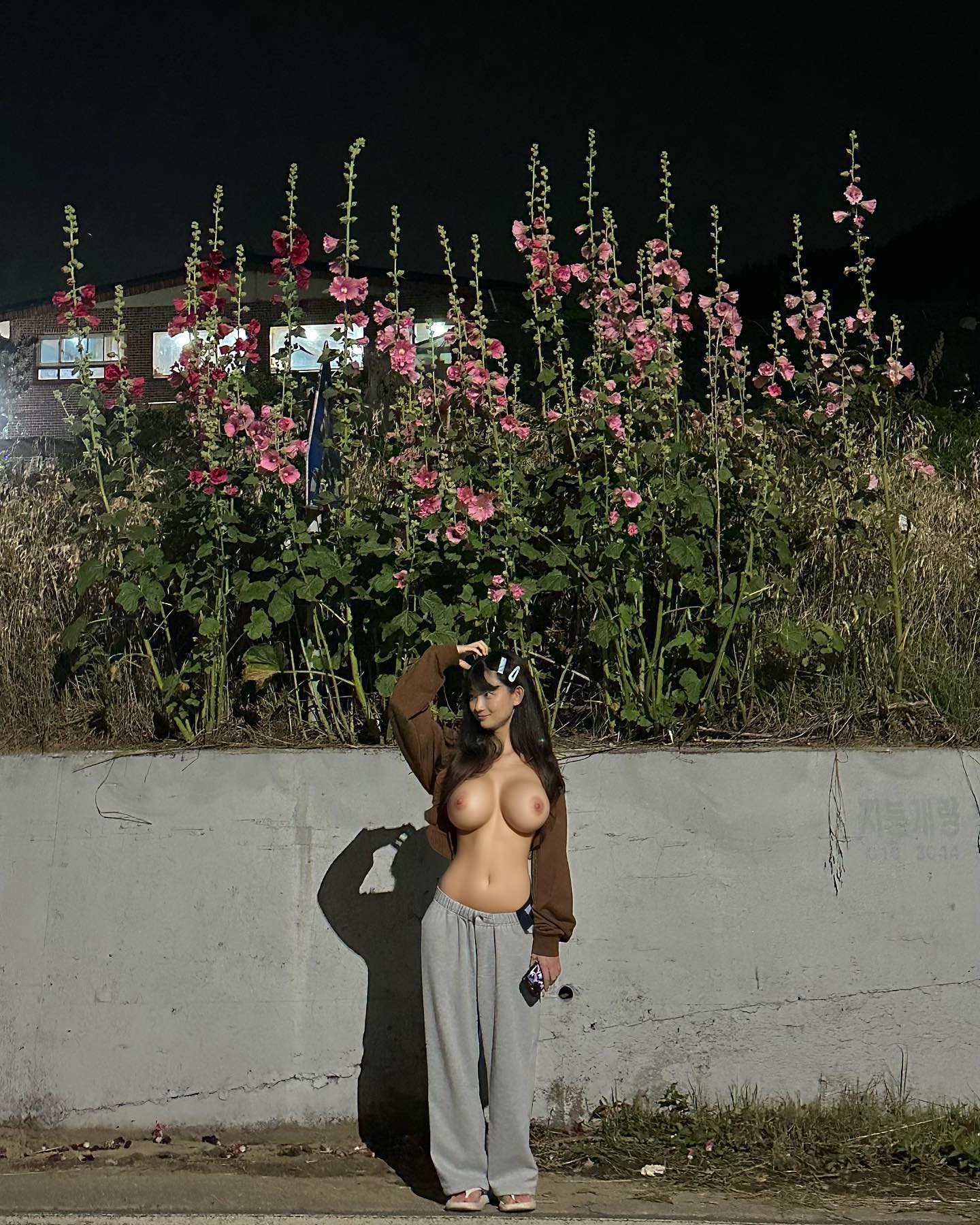 Yejin - nude outdoor night